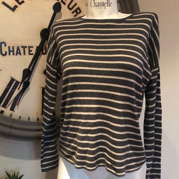 - Eileen Fisher xs long sleeve striped top - Picture 1 of 5